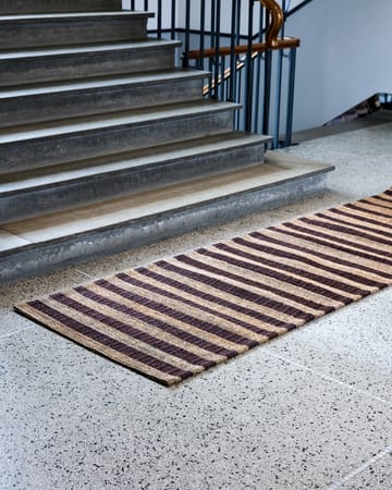 Block-matto ruskea-natural - 90 x 300 cm - House Doctor