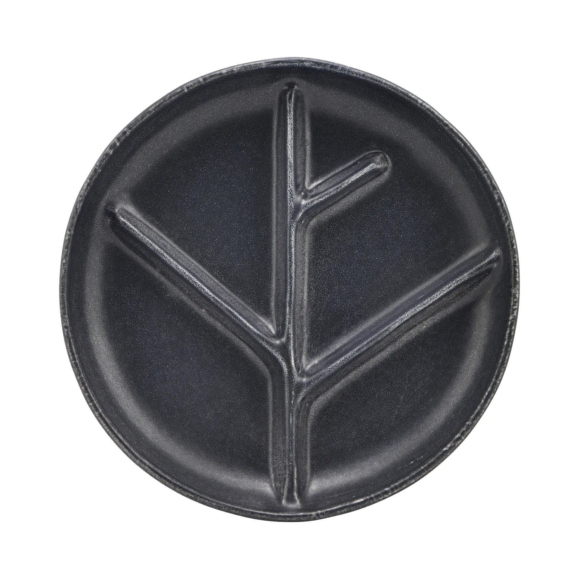 Branch lautanen, Ø 22,3 cm, Tummanharmaa House Doctor