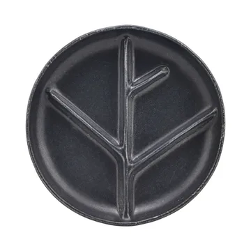 Branch lautanen, Ø 22,3 cm - Tummanharmaa - House Doctor