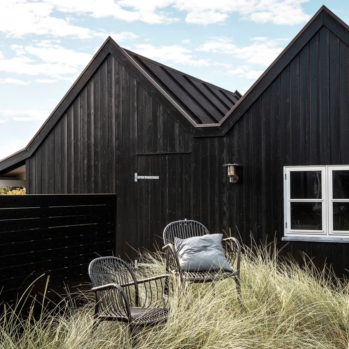 Brea rottinki tuoli 2-pack Musta House Doctor