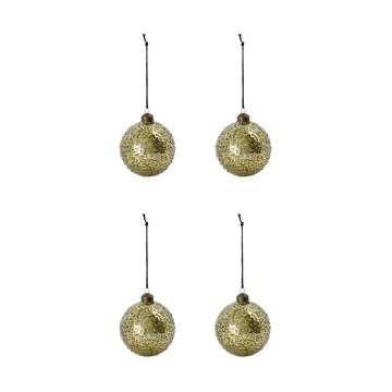 Chosen joulupallo Ø8 cm 4 kpl - Kulta - House Doctor