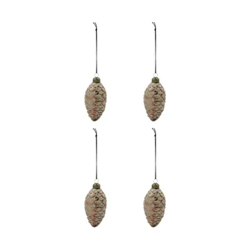 Cona joulupallo Ø5,5 cm 4 kpl - Ruskea - House Doctor