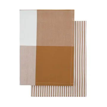 Cook keittiöpyyhe 55x75 cm 2 kpl - Kameli - House Doctor