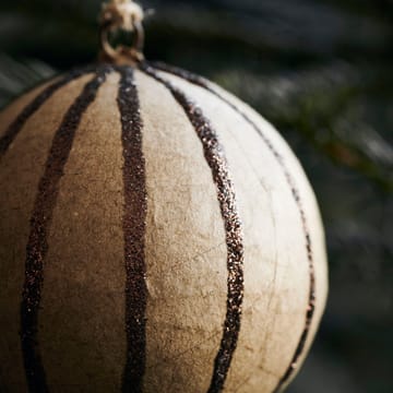 Craft joulukuusen pallo pieni, 3-pakkaus - Ruskea - House Doctor
