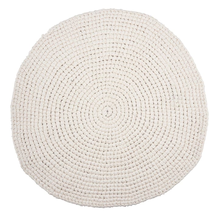 Crochet matto, Ø 80 cm - Valkoinen - House Doctor