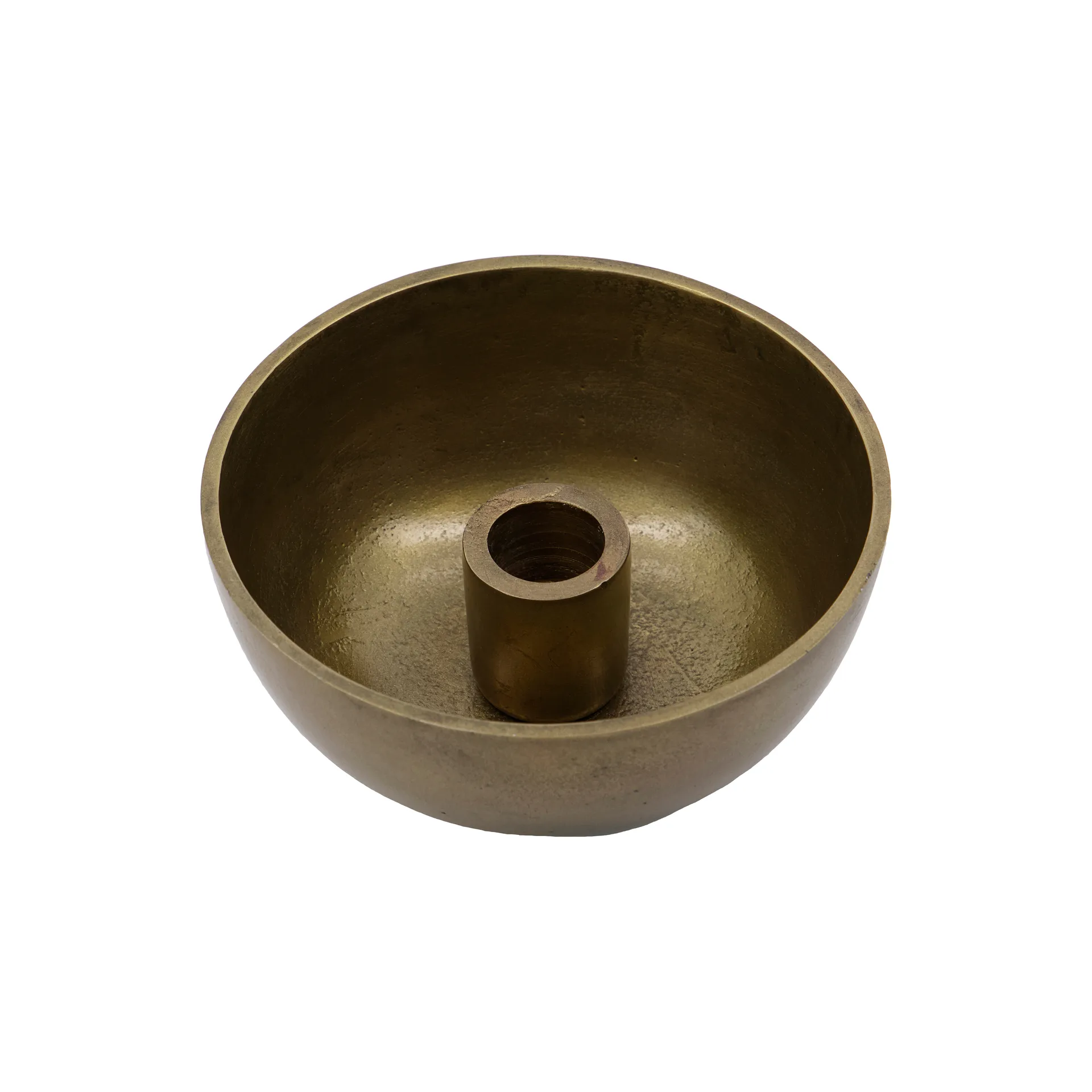 Crown kynttilänjalka Ø13 cm, Antiikki messinki House Doctor