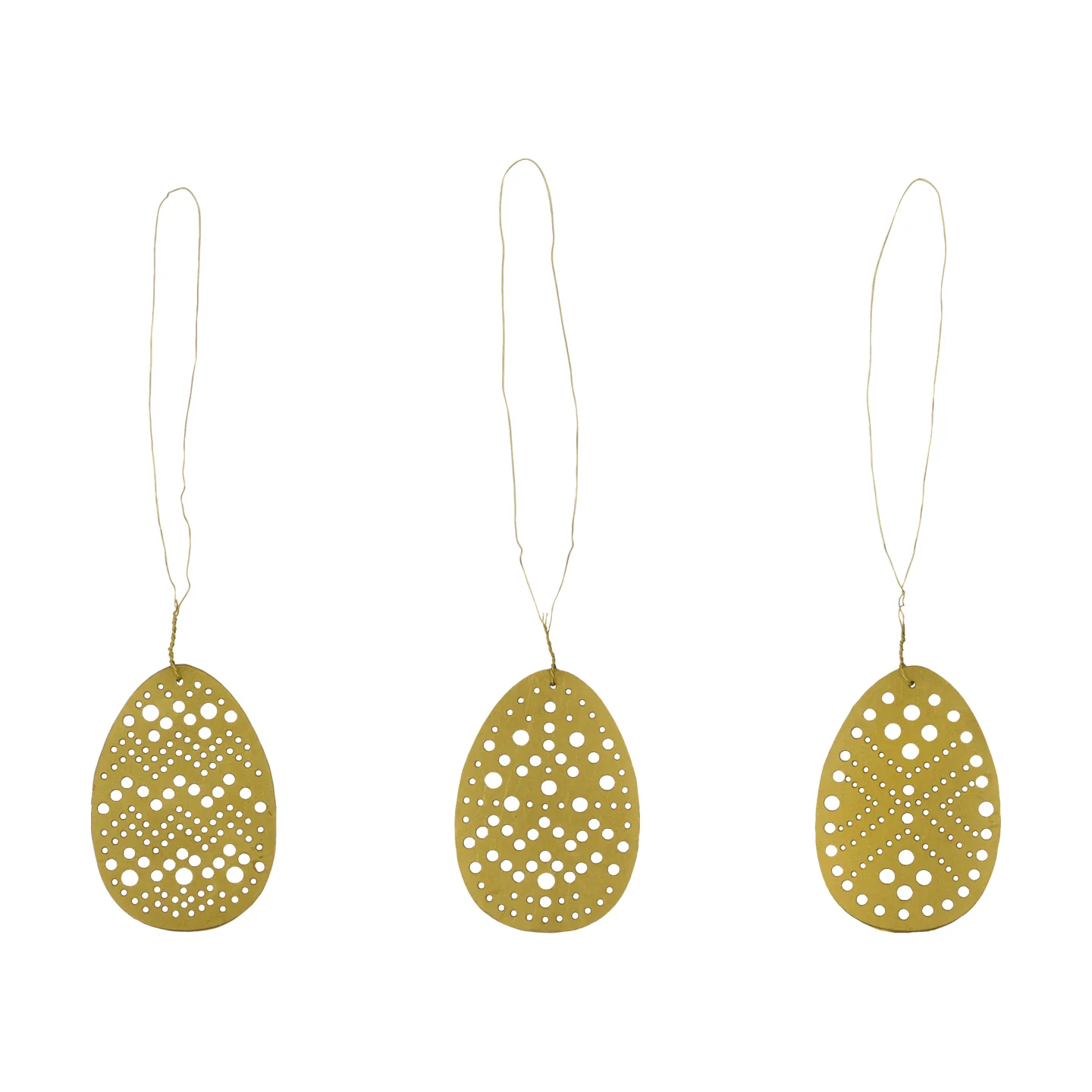 Cut pääsiäiskoriste 3 osaa, Antiikkimessinki House Doctor