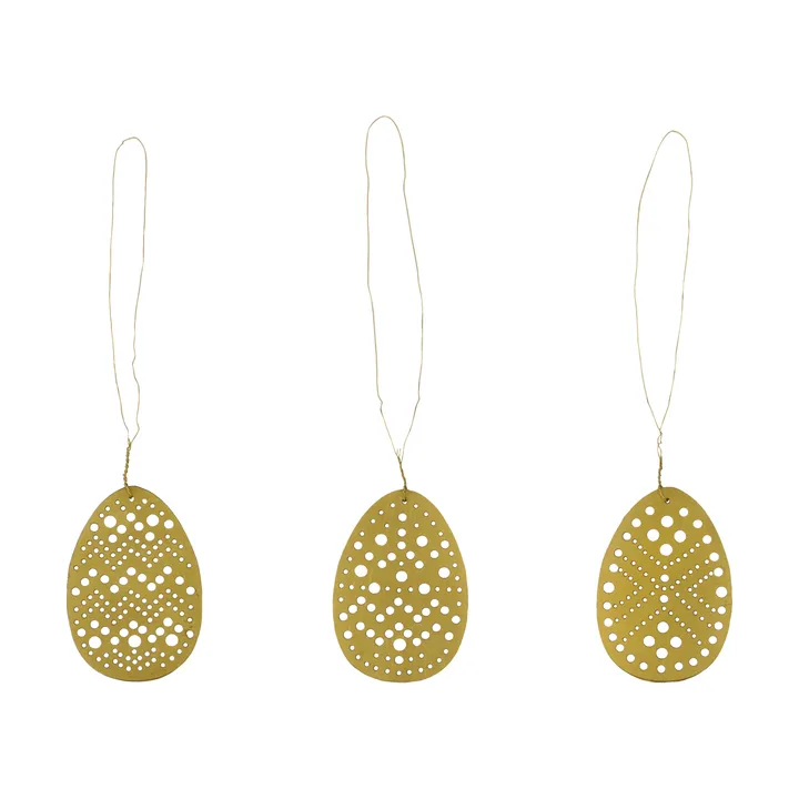 Cut pääsiäiskoriste 3 osaa - Antiikkimessinki - House Doctor