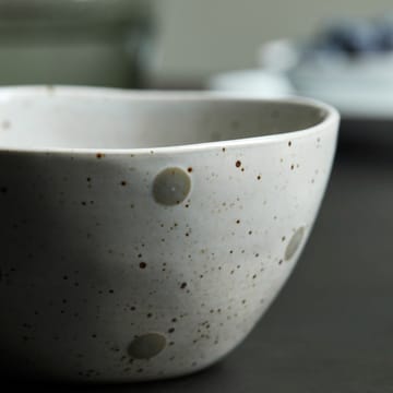 Dots kulho Ø 12 cm - Valkoinen-vihreät pilkut - House Doctor