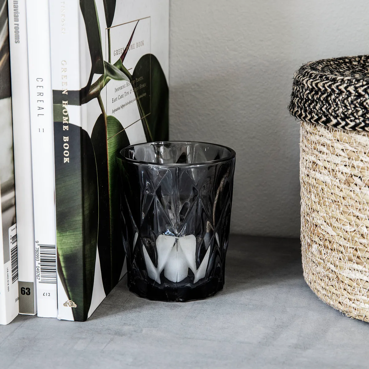 Facet kynttilälyhty, Harmaa House Doctor