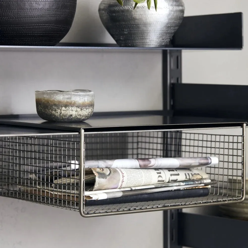 Fari metallikori 30x35 cm 2-pakkaus, Musta House Doctor