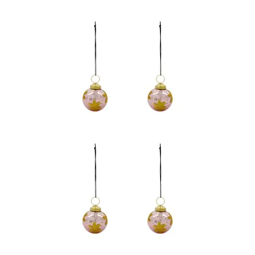 Fiore joulukuusenkoriste 4-pack - Vaaleanpunainen - House Doctor