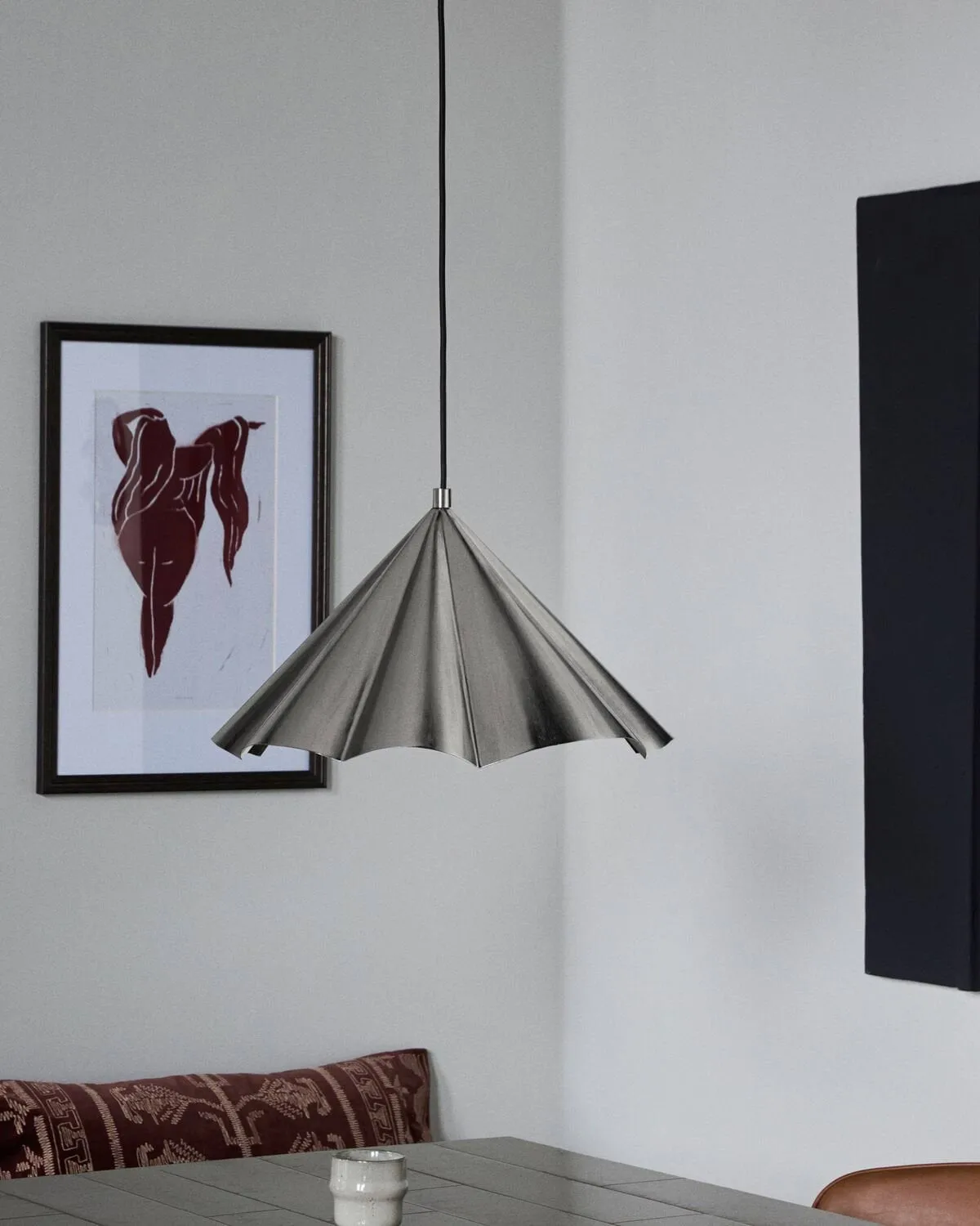 Flola riippuvalaisin Ø50 cm, Harjattu hopeanvärinen House Doctor