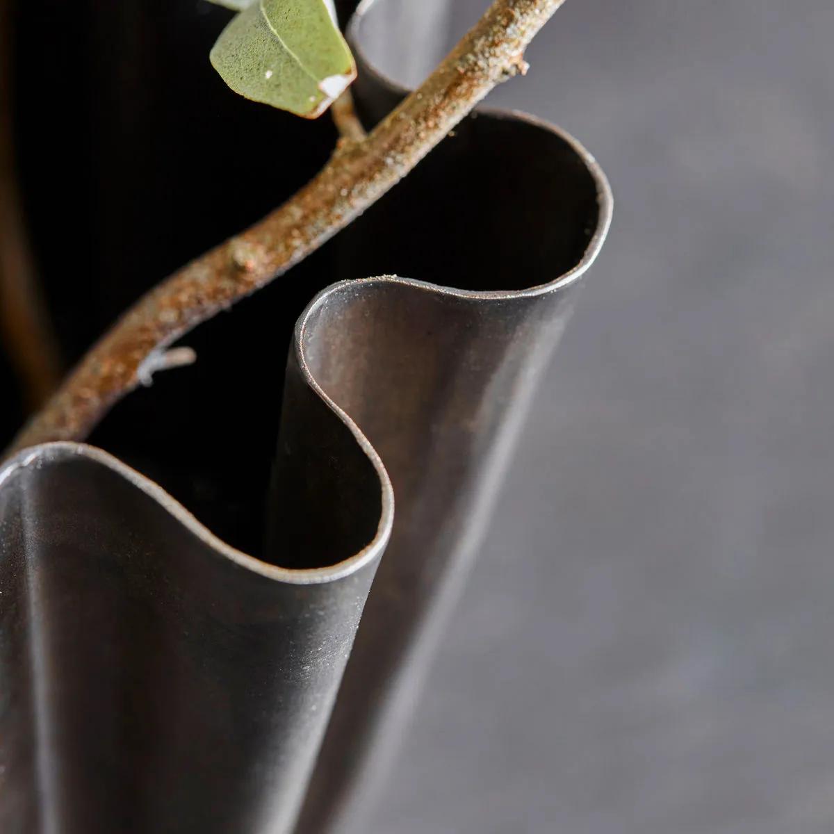 Flood vaasi 13 cm, Antiikinruskea House Doctor