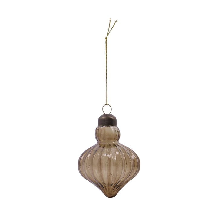 Fluted joulukuulan 6,5 cm, 2 osaa, Amber House Doctor