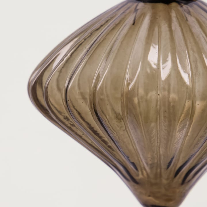 Fluted joulukuulan 6,5 cm, 2 osaa, Amber House Doctor