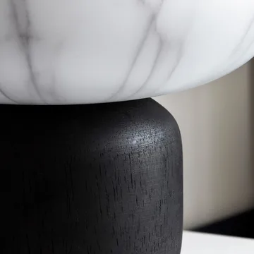 Fog lyhty, musta-valkoinen marmori - 20 cm - House Doctor