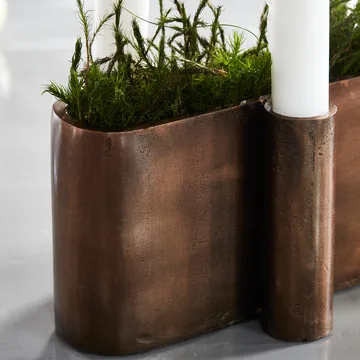 Four adventtikynttelikkö ovaali - Antiikkimessinki - House Doctor