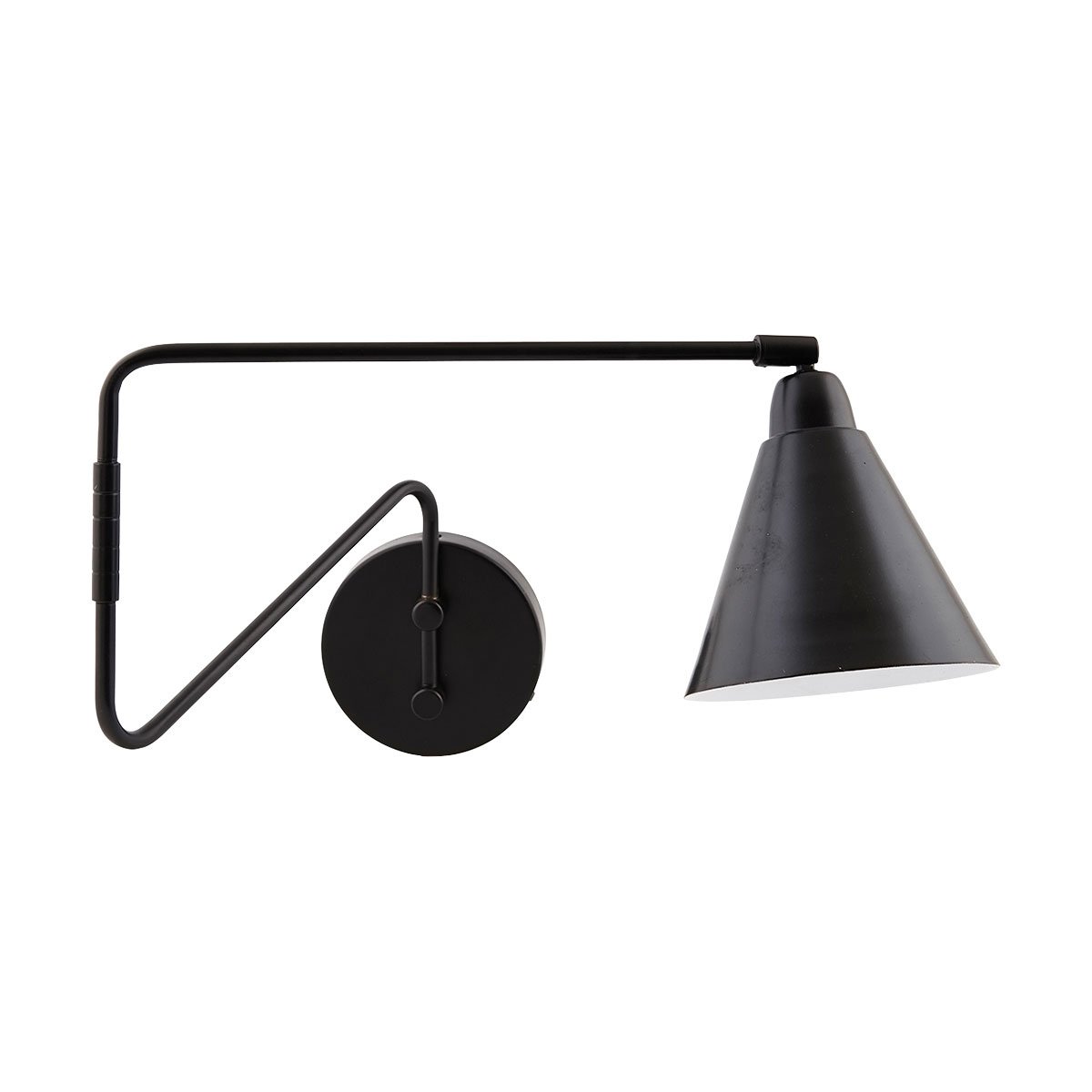 House Doctor Game -seinälamppu musta suuri, 70 cm | Skandinaavinen Sisustus | Seinävalaisimet | Musta