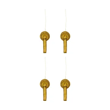 Glory joulukoriste 4-pack - Antiikkimessinki - House Doctor