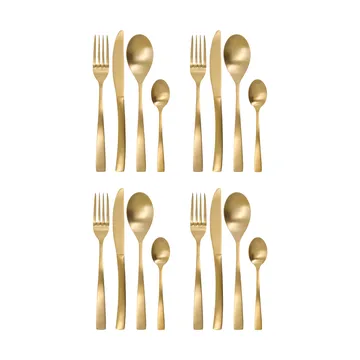 Golden aterinsetti 16 osaa - Kultainen - House Doctor