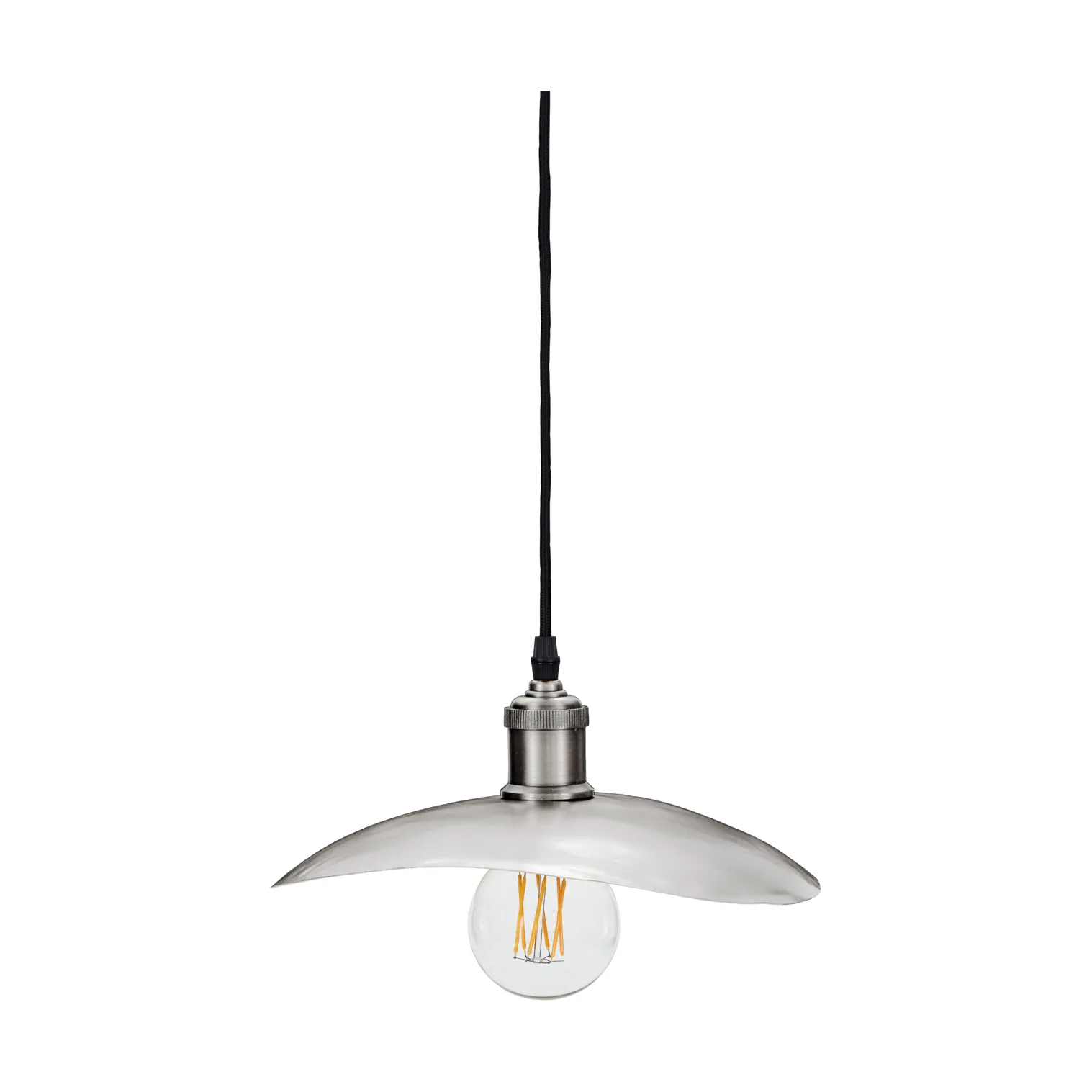 Hatt lampunvarjostin 13x14 cm, Harjattu hopea, 28×30×4,5 cm House Doctor