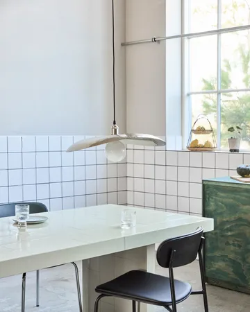 Hatt lampunvarjostin 13x14 cm - Harjattu hopea, 56,5×60,5×9 cm - House Doctor