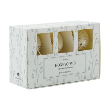 Honeycomb pääsiäismuna 6-pack. - Off-white - House Doctor