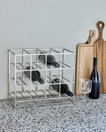 House Doctor viiniteline 12 pulloa 41x35 cm - Hopea viimeistely - House Doctor