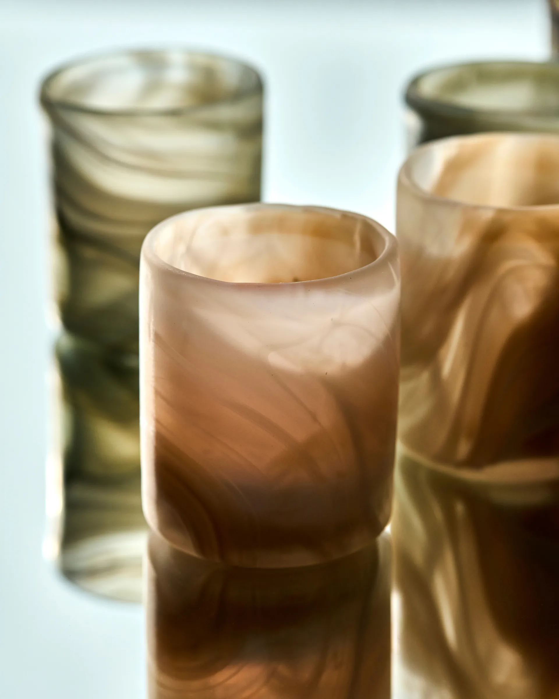 Kae kynttilänpidike Ø7x8 cm, Beige House Doctor