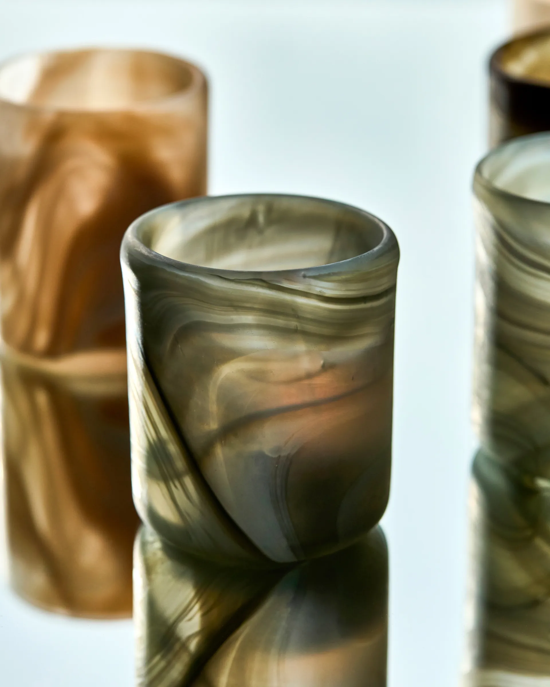 Kae kynttilänpidike Ø7x8 cm, Harmaa House Doctor