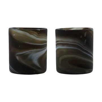 Kae kynttilänpidike Ø7x8 cm - Ruskea - House Doctor