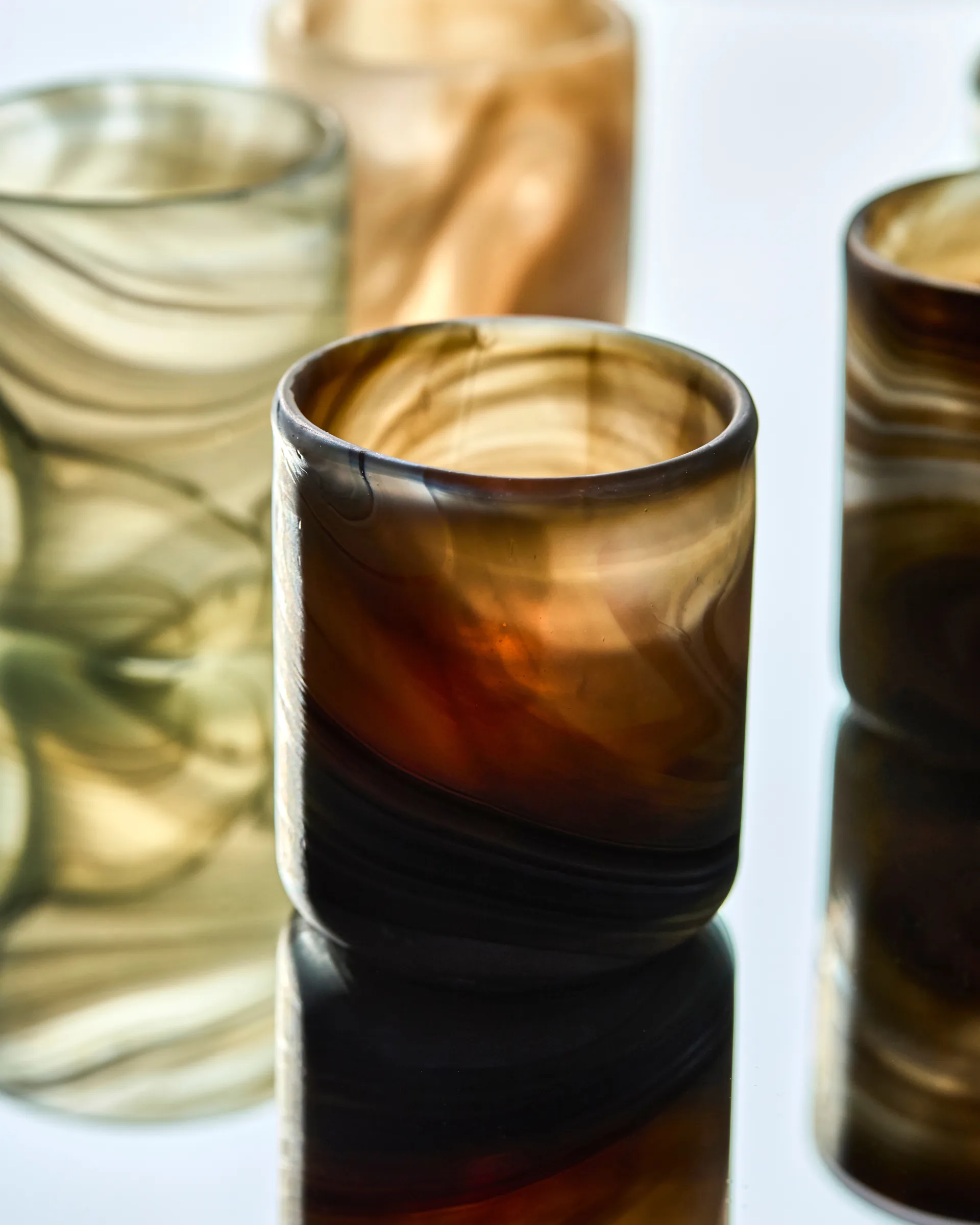 Kae kynttilänpidike Ø7x8 cm, Ruskea House Doctor