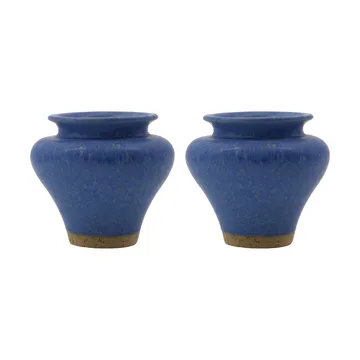 Kolo maljakko - Sininen, 8,5 cm, 2-pack - House Doctor