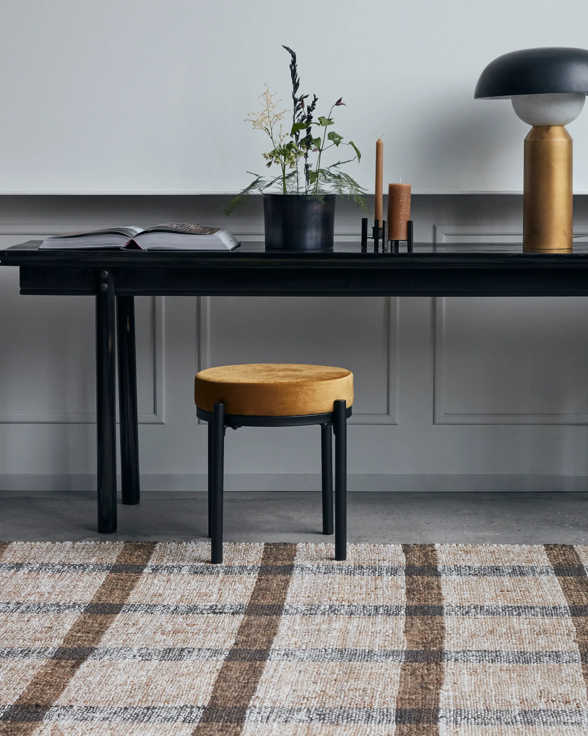 Lao jakkara 45 cm, Dark olive House Doctor