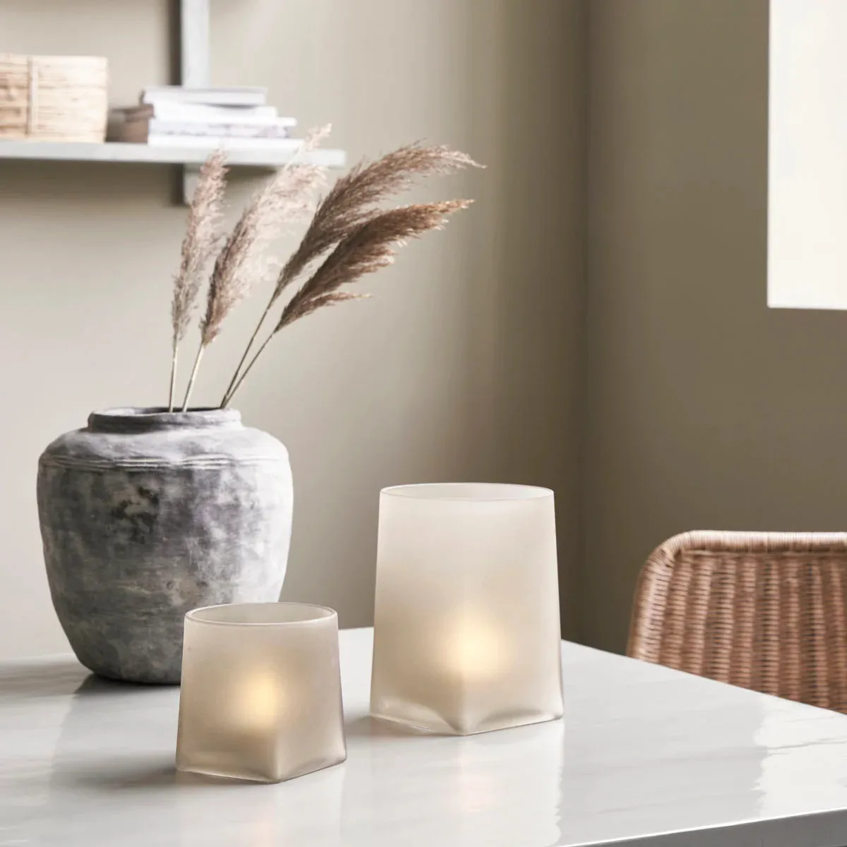 Made kynttilälyhty vaaleanruskea, 20 cm House Doctor