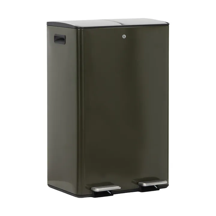 Musta roskakori - Syvä vihreä, 46×35,5×71 cm - House Doctor