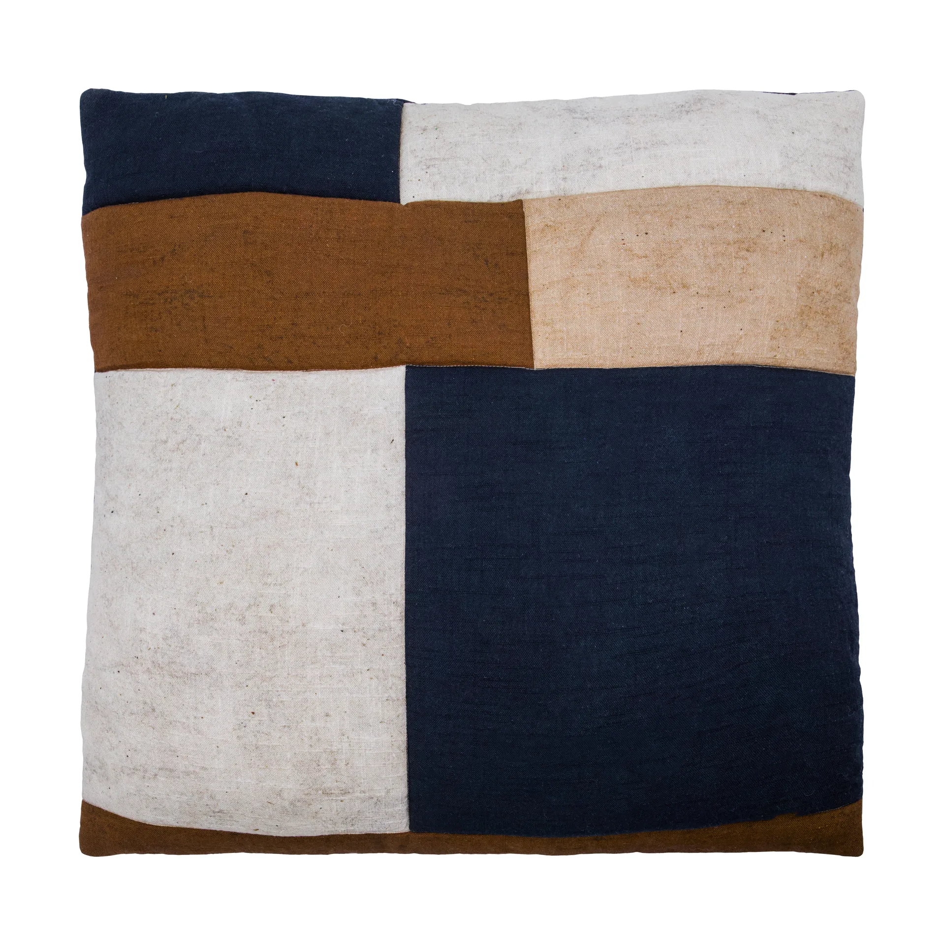 Patch tyynynpäällinen 50x50 cm, Musta hiekka ruskea House Doctor