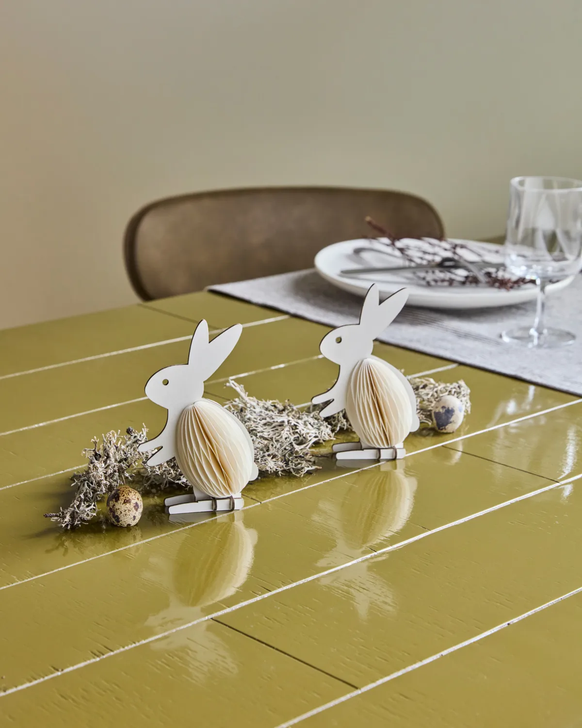 Rabb pääsiäispupuhahmo koriste 2 kpl pakkaus, Off white House Doctor