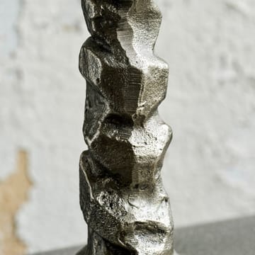 Raku kynttilänjalka antiikkihopea - 25 cm - House Doctor