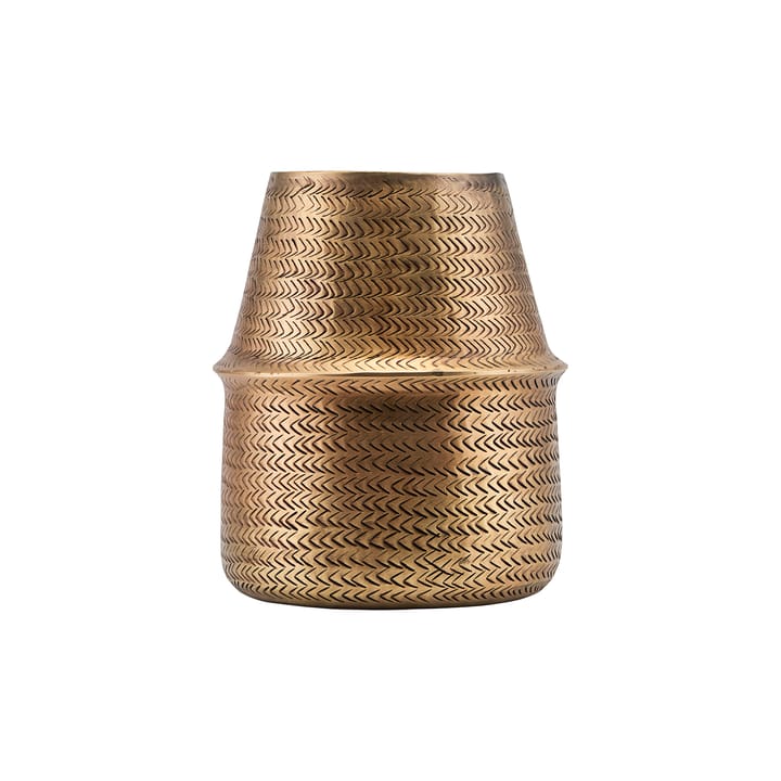 Rattan ruukku Ø19 cm, messinki House Doctor