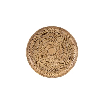 Rattan tarjotin, messinkiviimeistely - 12 cm - House Doctor