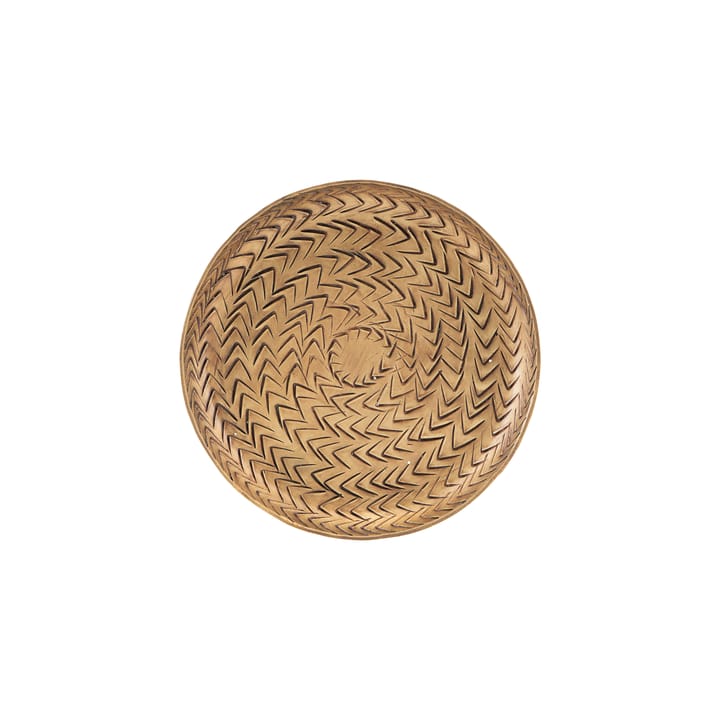 Rattan tarjotin, messinkiviimeistely, 12 cm House Doctor