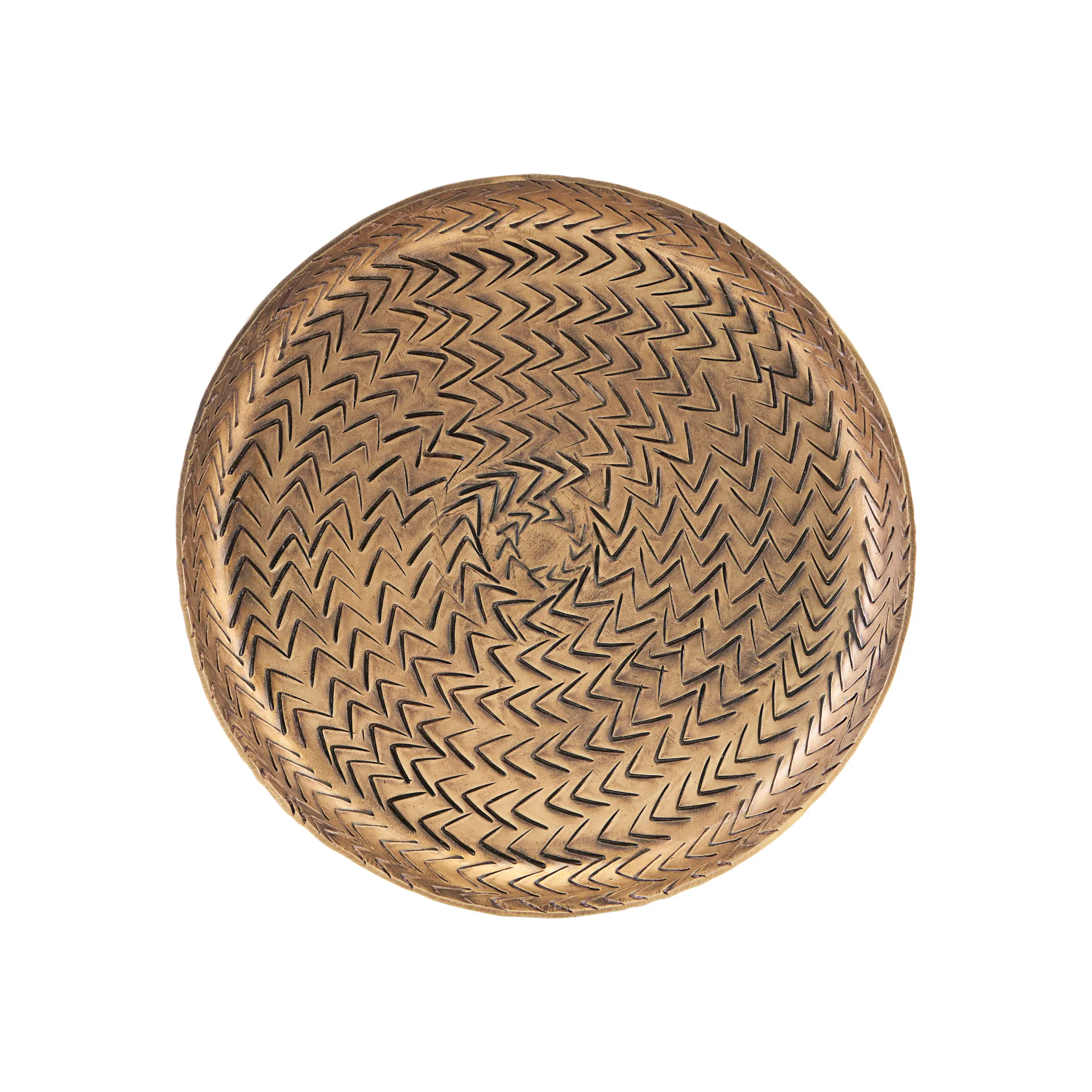 Rattan tarjotin, messinkiviimeistely, 16 cm House Doctor