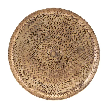 Rattan tarjotin, messinkiviimeistely - 20 cm - House Doctor