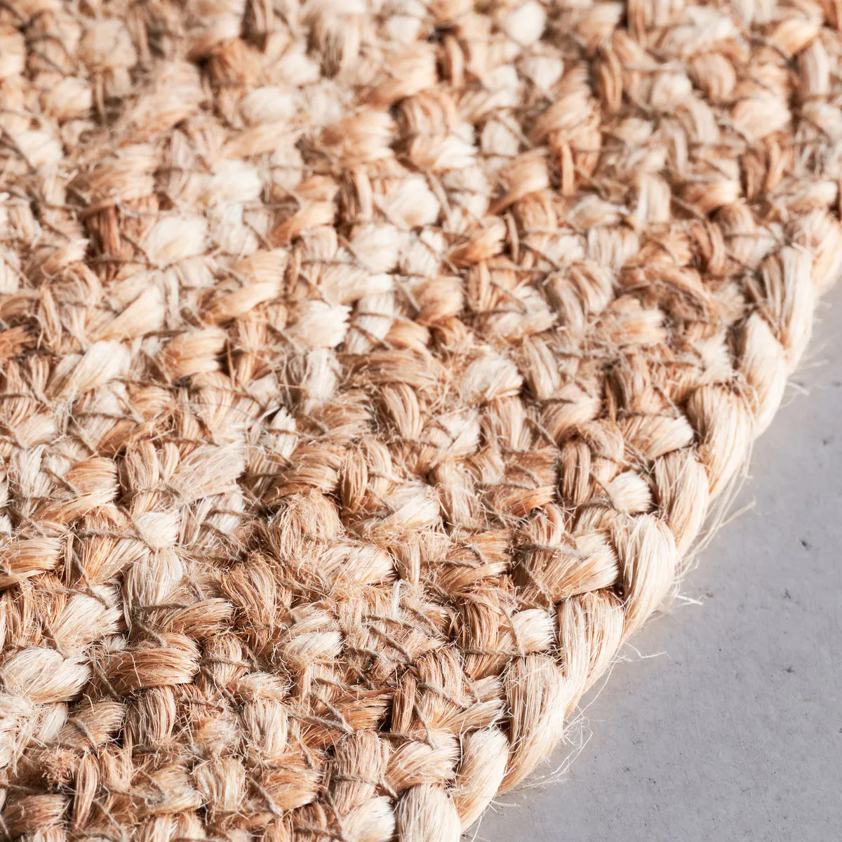 Rugy matto Ø90 cm, Luonnollinen House Doctor