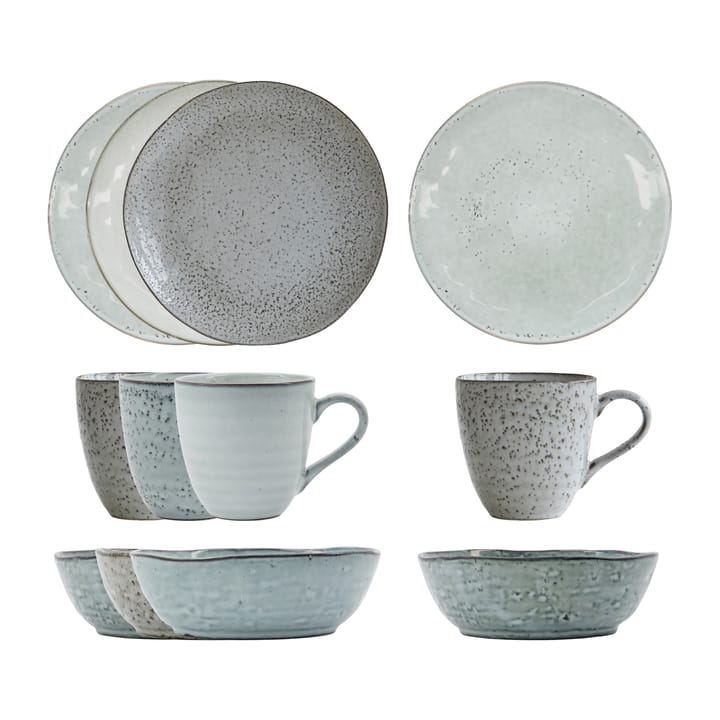 Rustic brunch kit 12 osaa - Harmaa-sininen - House Doctor
