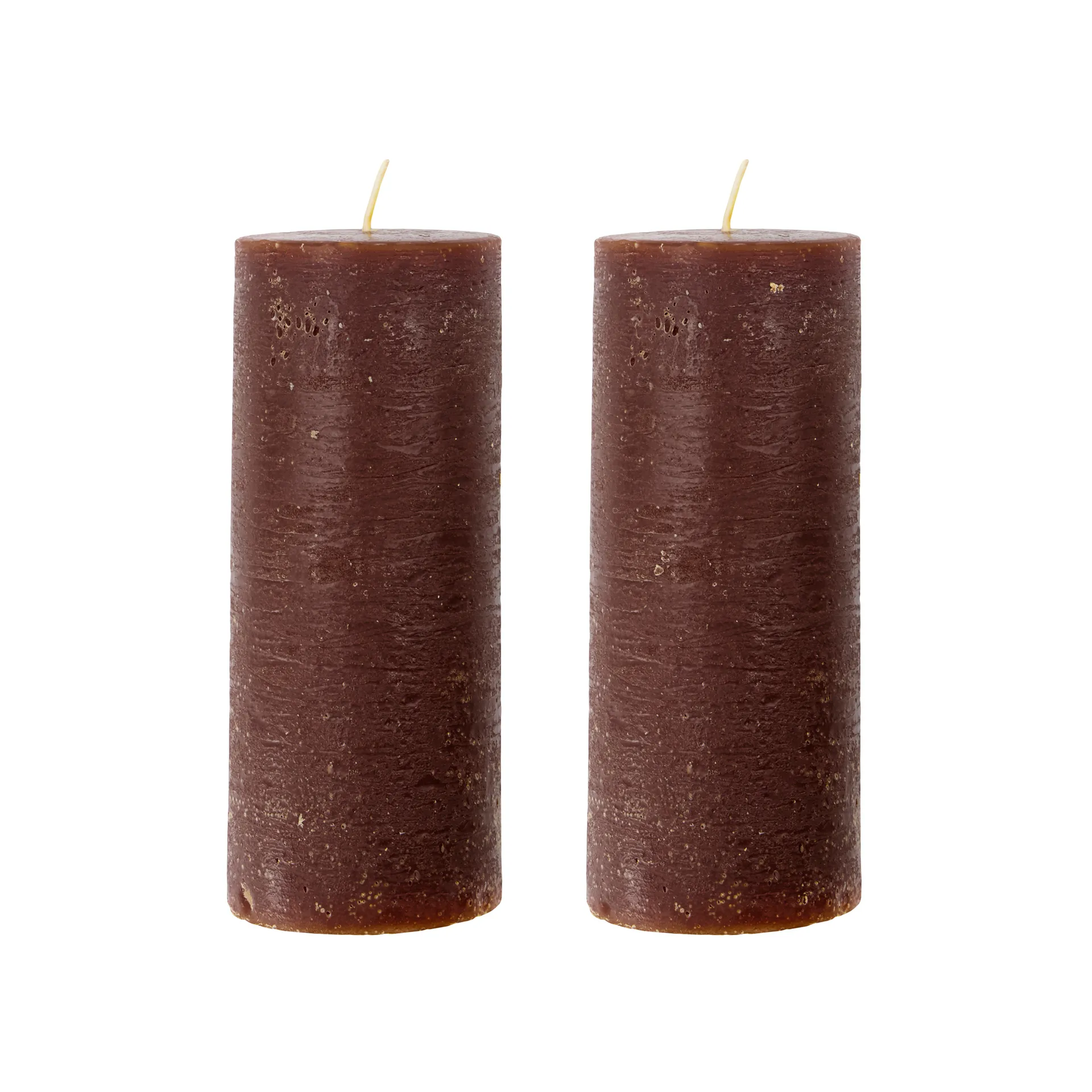 Rustic Wax kynttilä 15 cm 2-pack, Cognac House Doctor