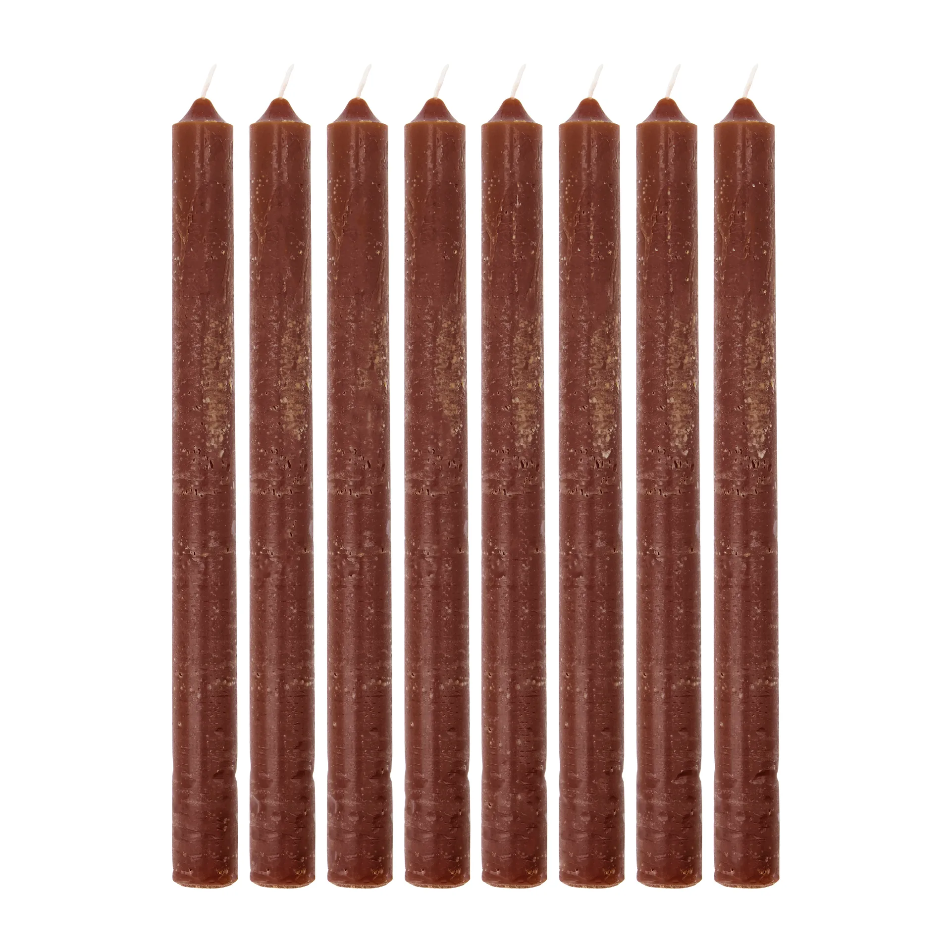 Rustic Wax kynttilä 25 cm 8-pack, Cognac House Doctor