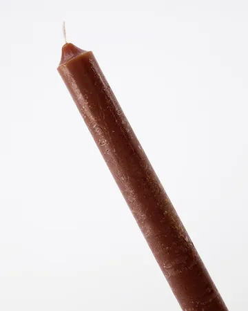 Rustic Wax kynttilä 25 cm 8-pack - Cognac - House Doctor
